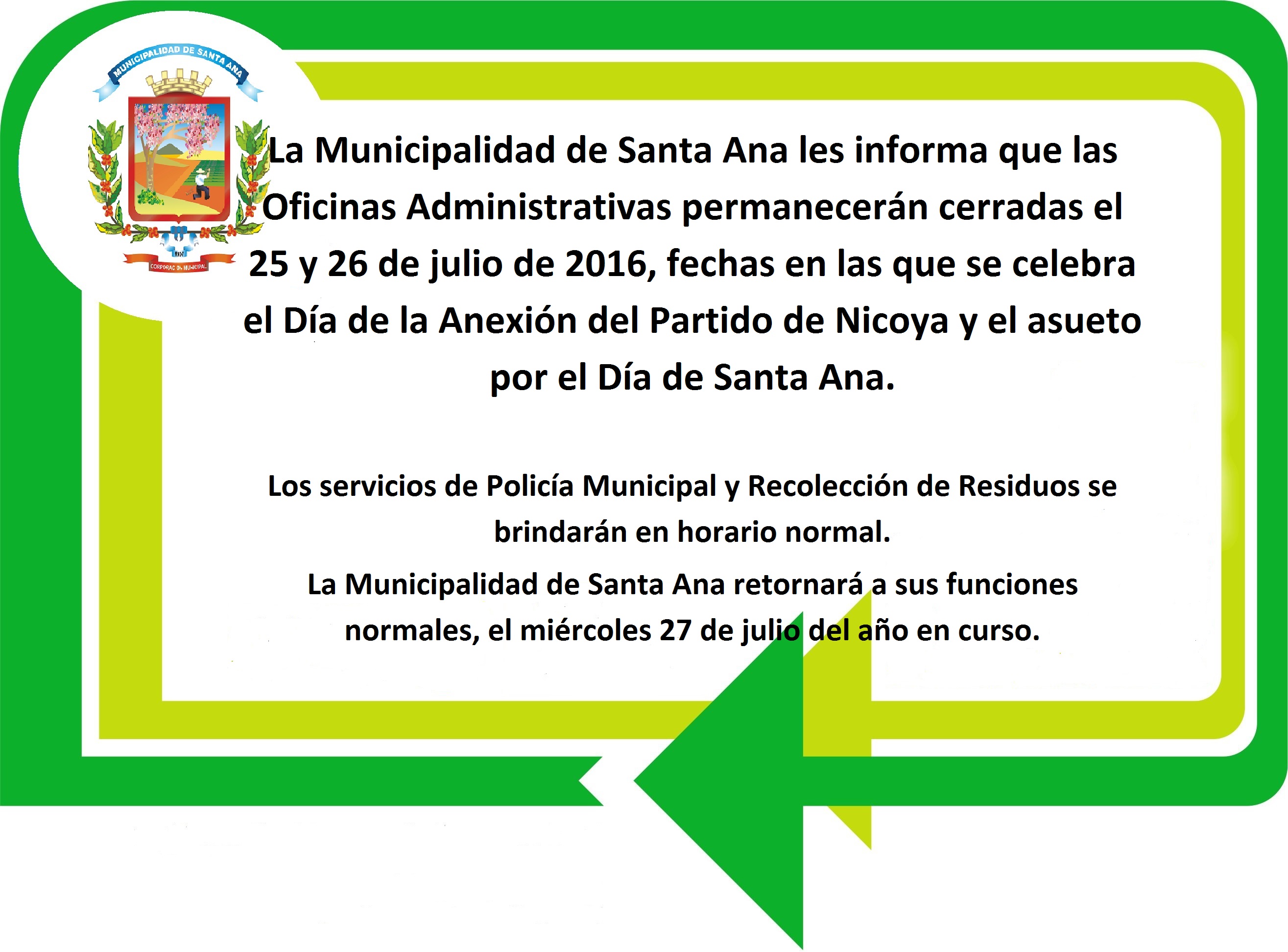 Horario 25 y 26 de Julio