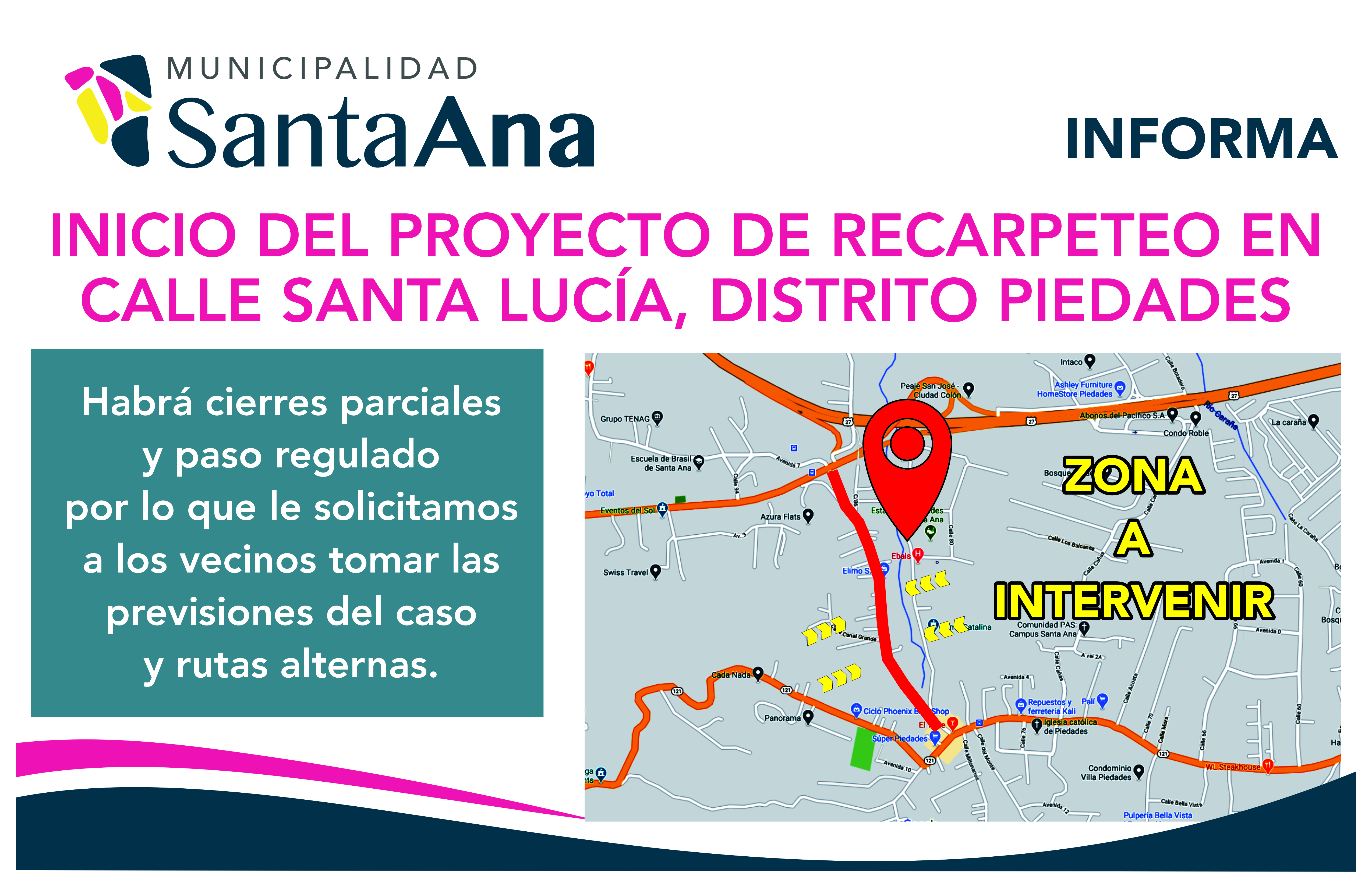 Anuncio Recarpeteo Calle Santa Luca
