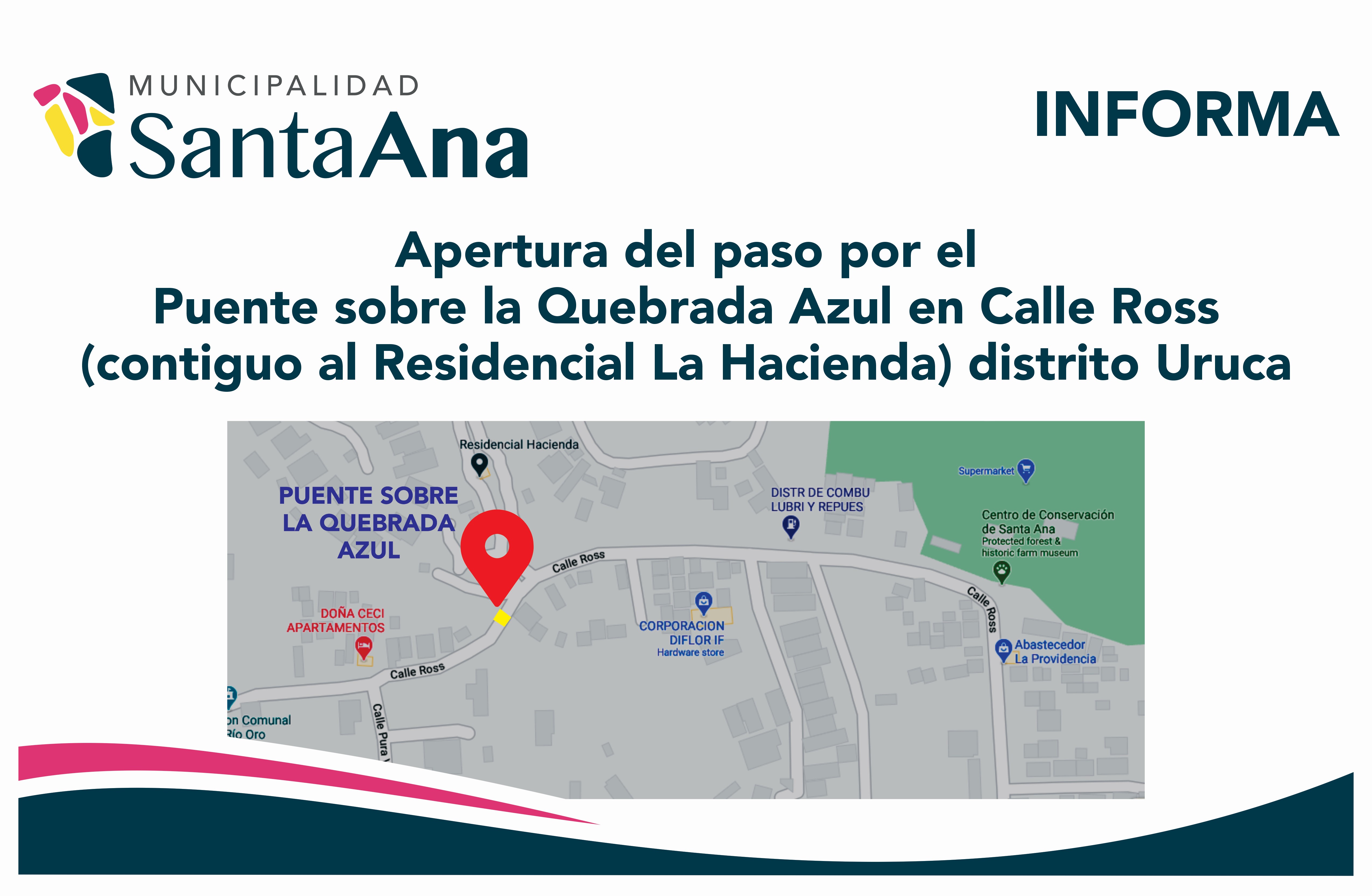 Anuncio General Apertura Puente Calle Ross