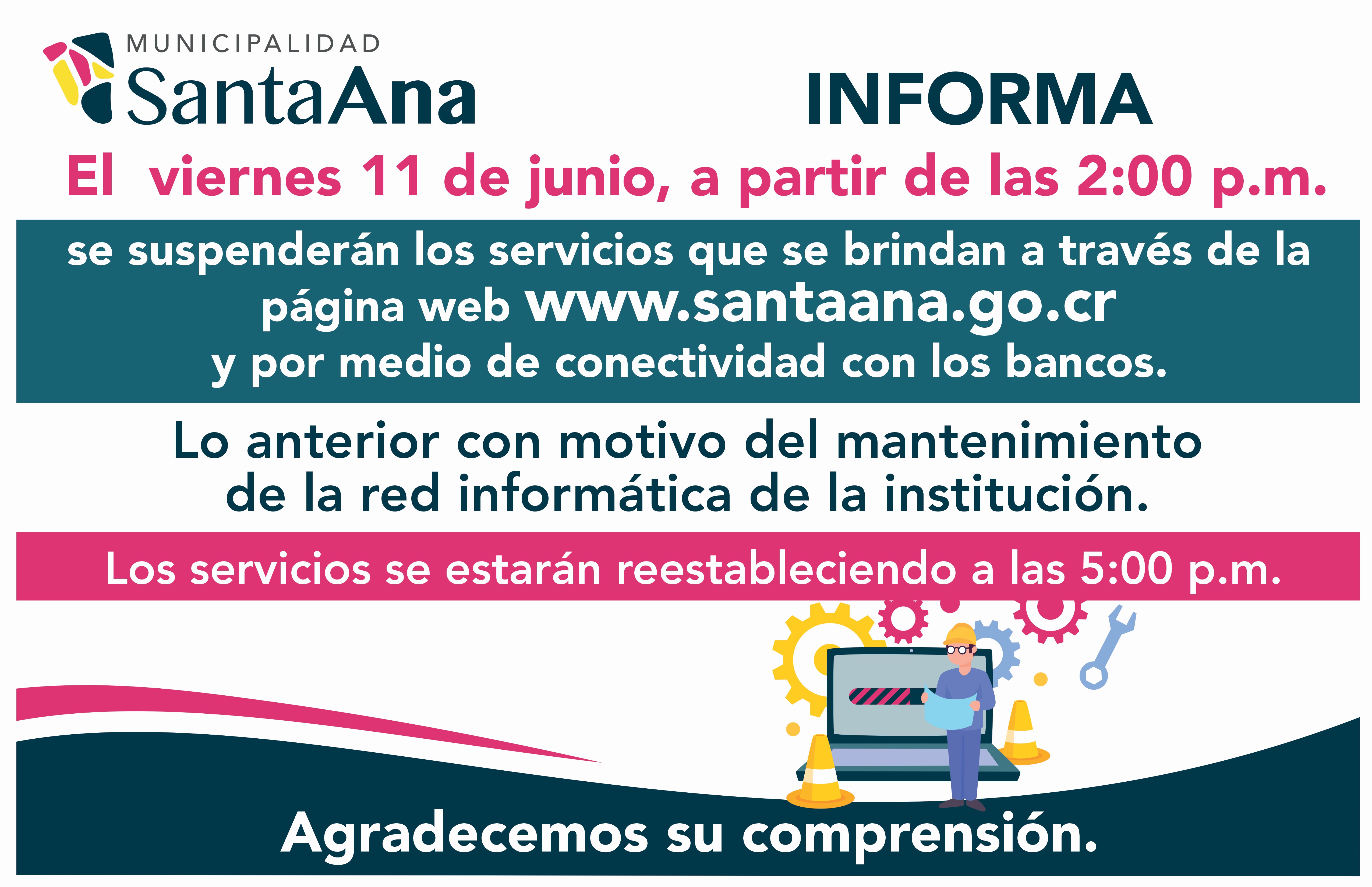 Anuncio Suspensin Servicios 11 Junio