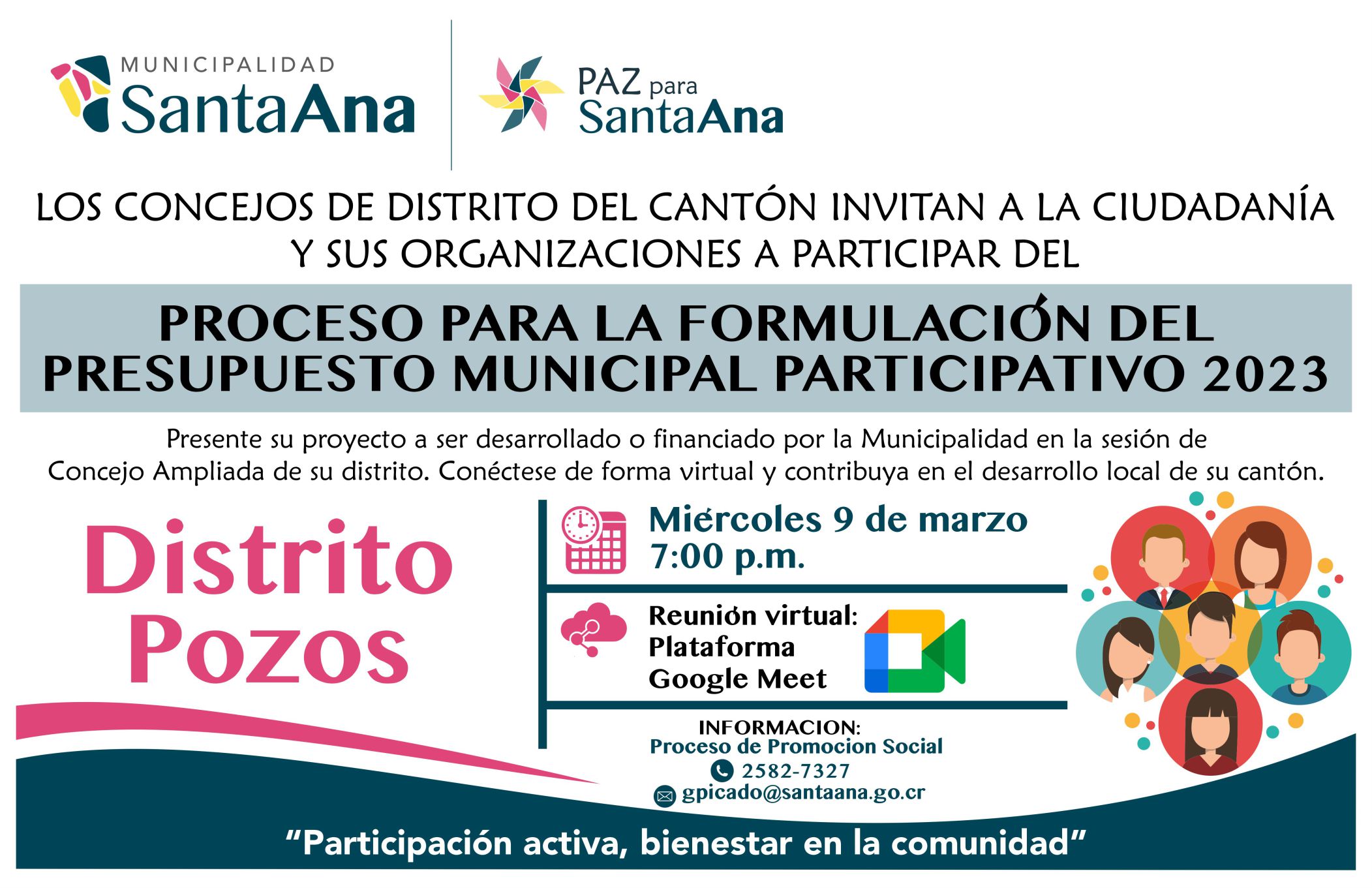 Sesión Presupuesto Participativo Distrito Pozos