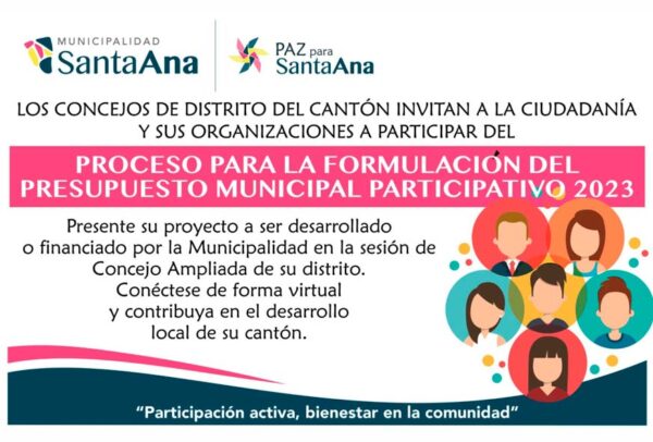 Presente Su Proyecto de Presupuesto Municipal Participativo 2023